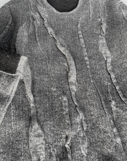 Label Under Construction Distressed Reversible Lunar Sweater