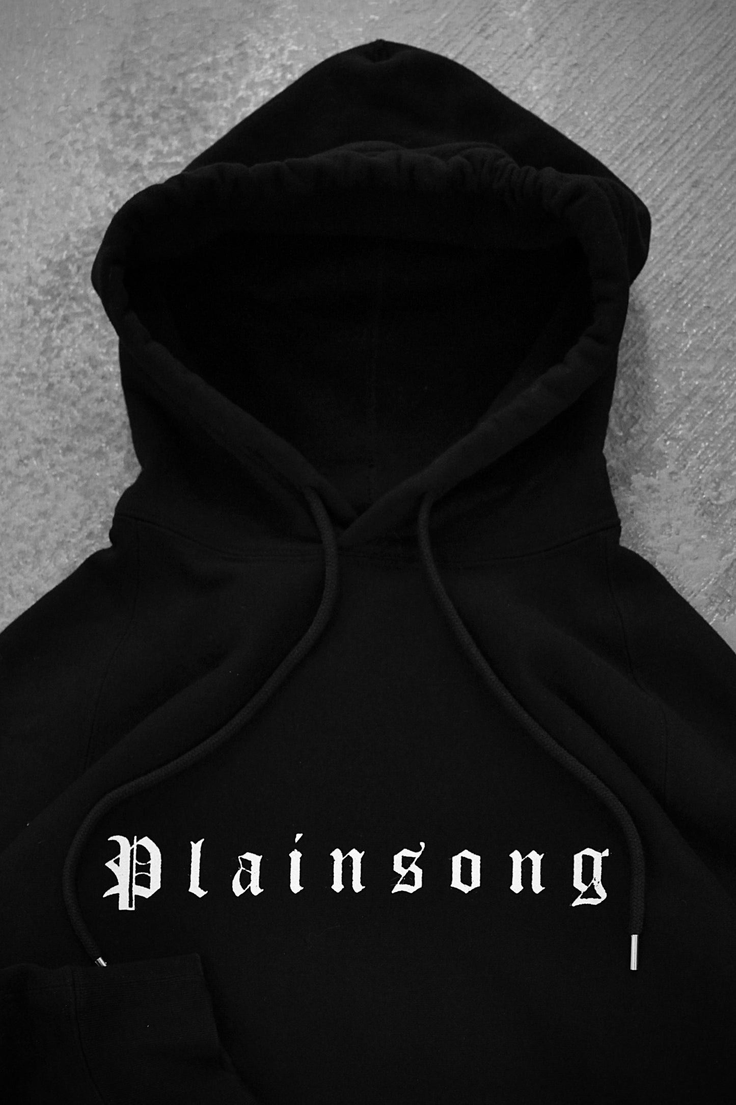TakahiroMiyashita TheSoloist. SS25 "PLAINSONG" Cotton Terry Raglan Hoodie detail | DRIEW GARMENTS