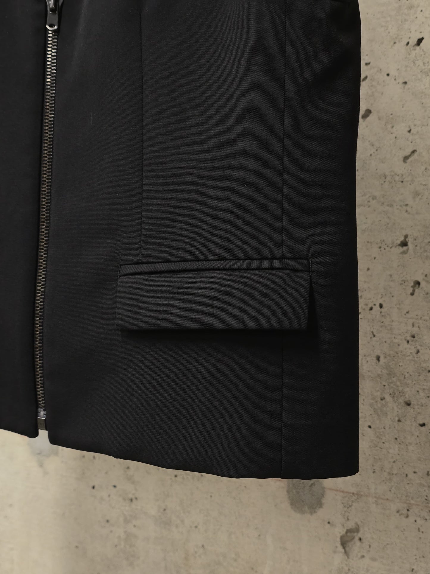 Number (N)ine Wool AW06 "NOIR" Four Leaf Clover Patch Double Layered Bomber Blazer