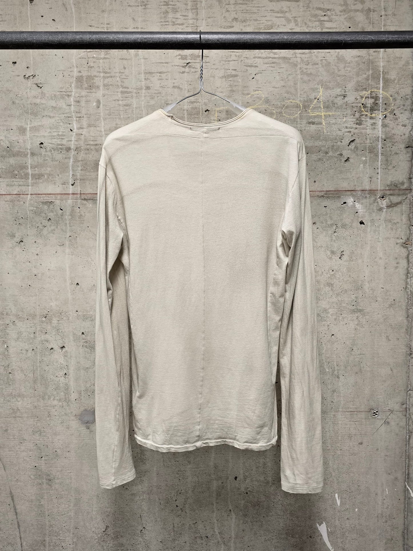 The Viridi-Anne Early 00s Overlock Garment Dyed Cotton Long-sleeves
