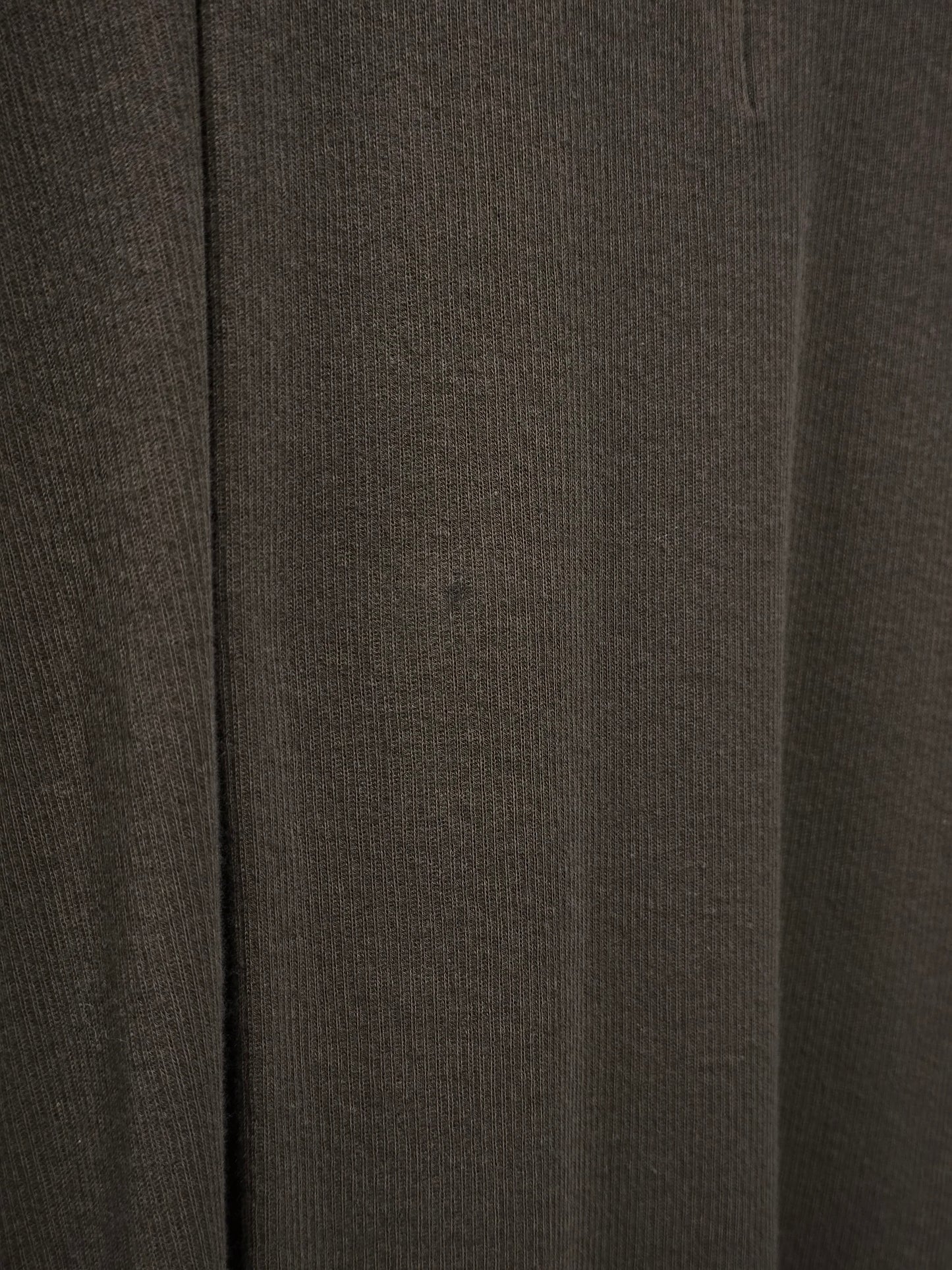 Julius_7 AW25 "EUROPA;" Olive High Twist Rib Knit Cotton Long-sleeves