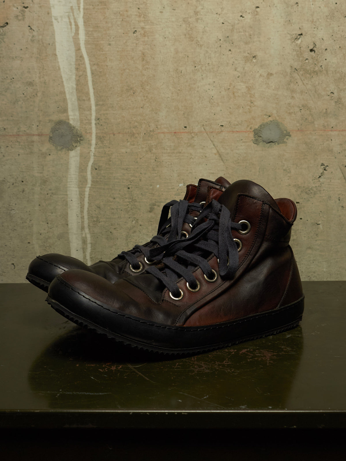 A DICIANNOVEVENTITRE (A1923) 'S2' Dark Brown Horse Leather Sneakers