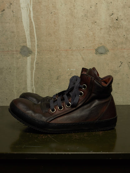 A DICIANNOVEVENTITRE (A1923) 'S2' Dark Brown Horse Leather Sneakers
