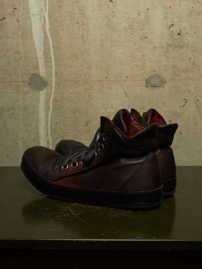 A DICIANNOVEVENTITRE (A1923) 'S2' Dark Brown Horse Leather Sneakers