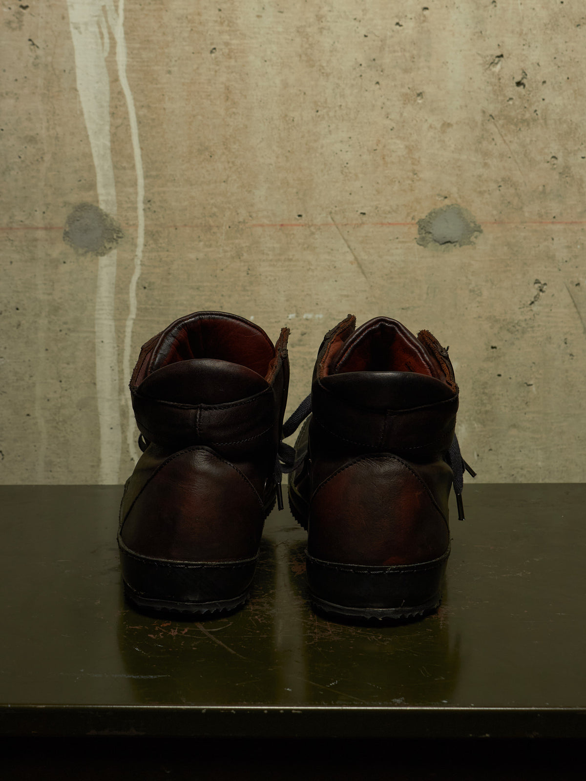 A DICIANNOVEVENTITRE (A1923) 'S2' Dark Brown Horse Leather Sneakers