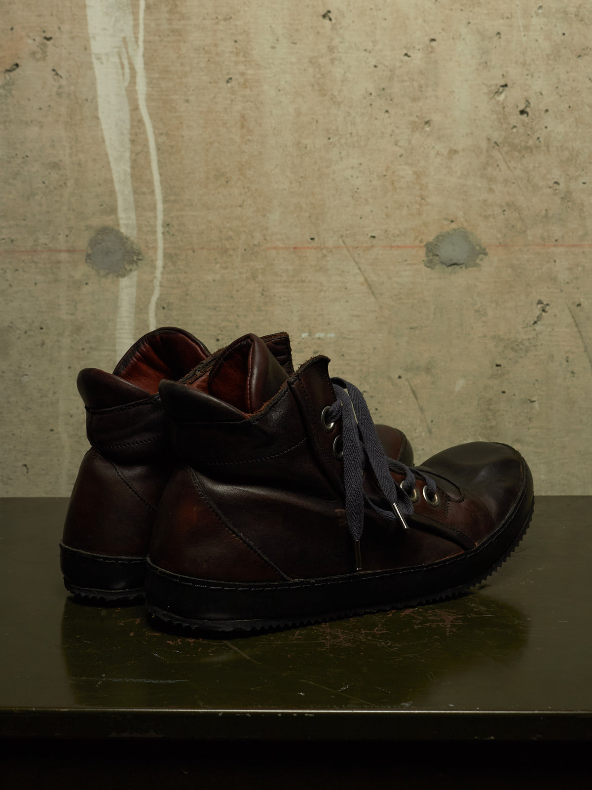 A DICIANNOVEVENTITRE (A1923) 'S2' Dark Brown Horse Leather Sneakers