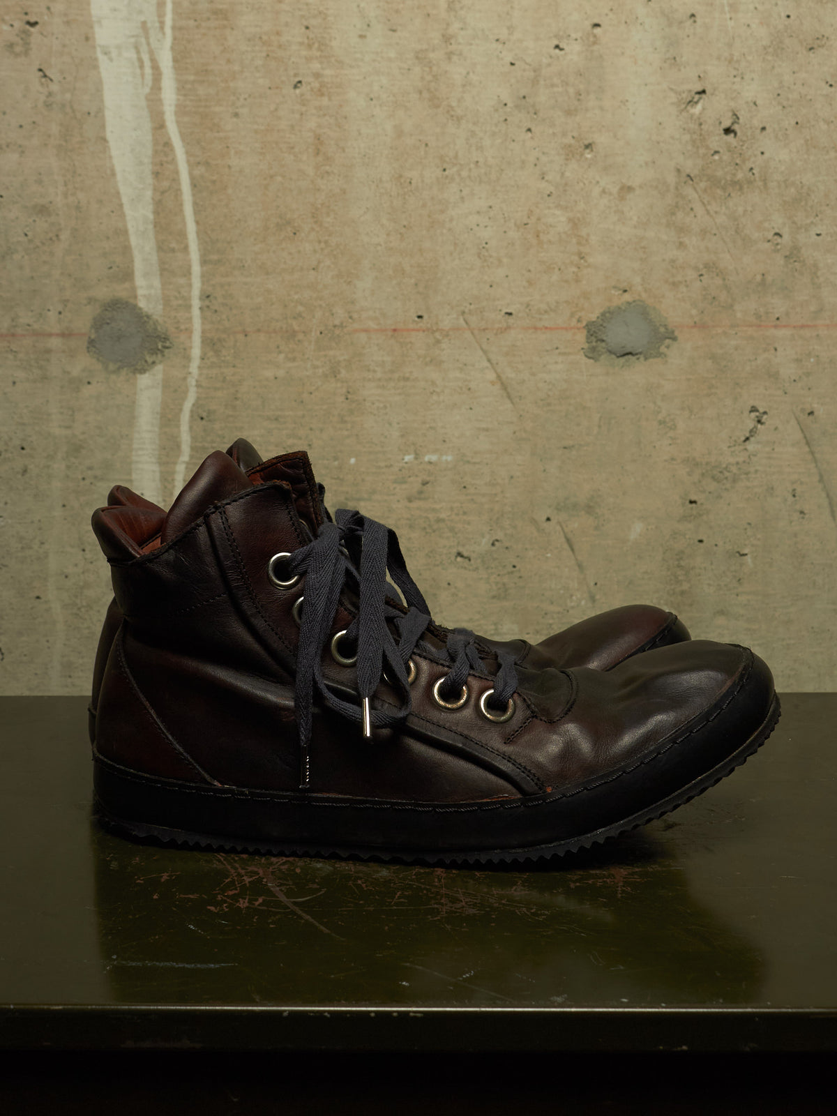 A DICIANNOVEVENTITRE (A1923) 'S2' Dark Brown Horse Leather Sneakers