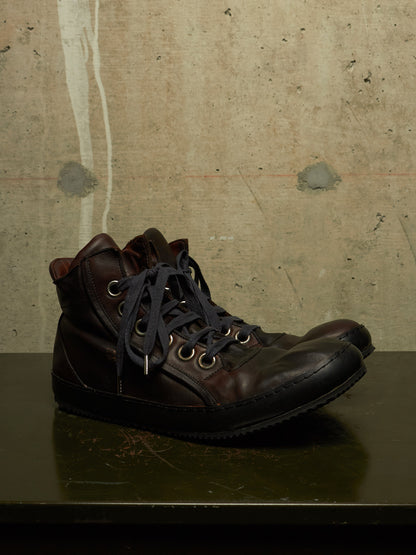 A DICIANNOVEVENTITRE (A1923) 'S2' Dark Brown Horse Leather Sneakers