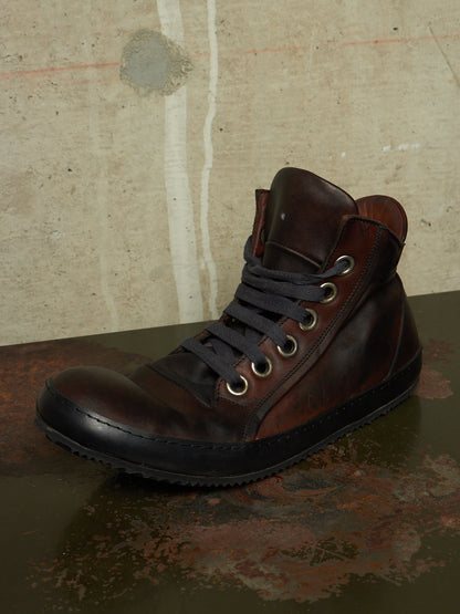 A DICIANNOVEVENTITRE (A1923) 'S2' Dark Brown Horse Leather Sneakers