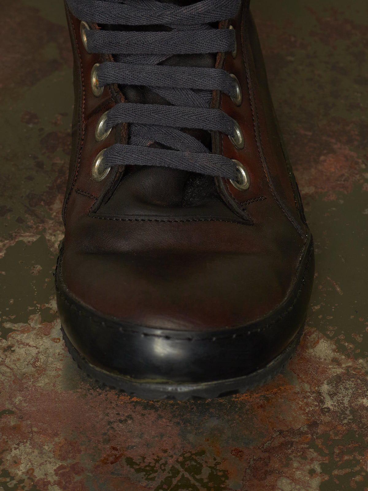 A DICIANNOVEVENTITRE (A1923) 'S2' Dark Brown Horse Leather Sneakers
