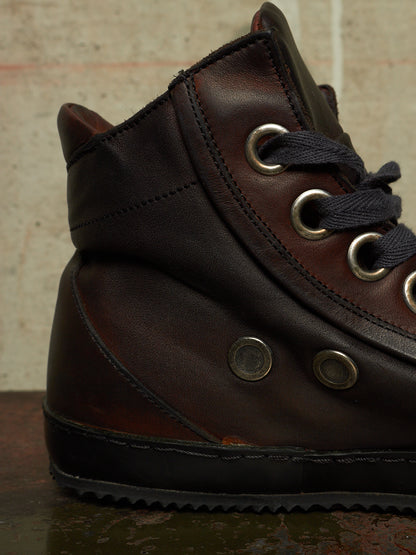 A DICIANNOVEVENTITRE (A1923) 'S2' Dark Brown Horse Leather Sneakers