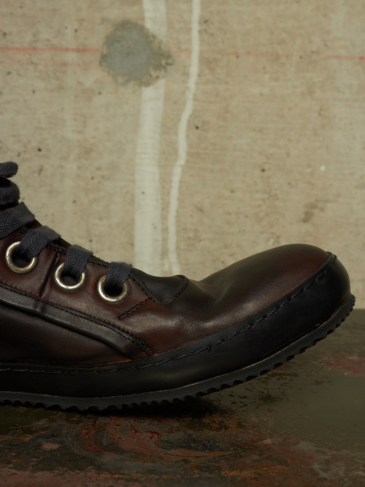 A DICIANNOVEVENTITRE (A1923) 'S2' Dark Brown Horse Leather Sneakers