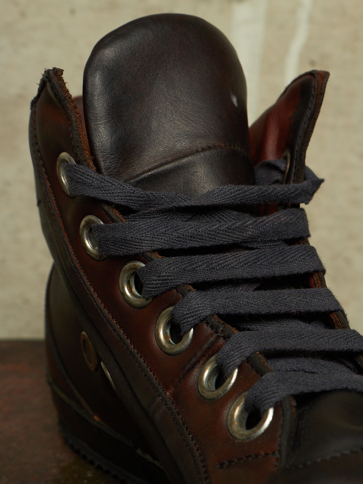 A DICIANNOVEVENTITRE (A1923) 'S2' Dark Brown Horse Leather Sneakers