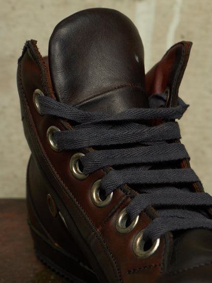 A DICIANNOVEVENTITRE (A1923) 'S2' Dark Brown Horse Leather Sneakers