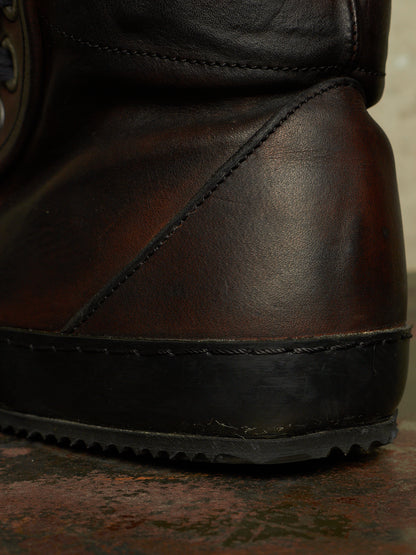 A DICIANNOVEVENTITRE (A1923) 'S2' Dark Brown Horse Leather Sneakers