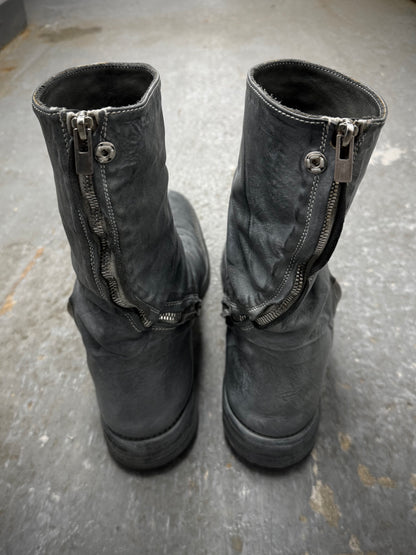 Carol Christian Poell ‘AM/2687P ROOMS-PTC/08’ Titanium Prosthetic Tornado Zip Boots detail | DRIEW GARMENTS