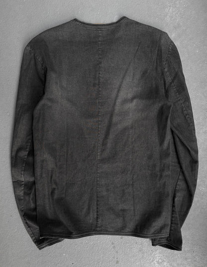 Carol Christian Poell SS01 'P01/0080' Acid Washed Crewneck Long-sleeves