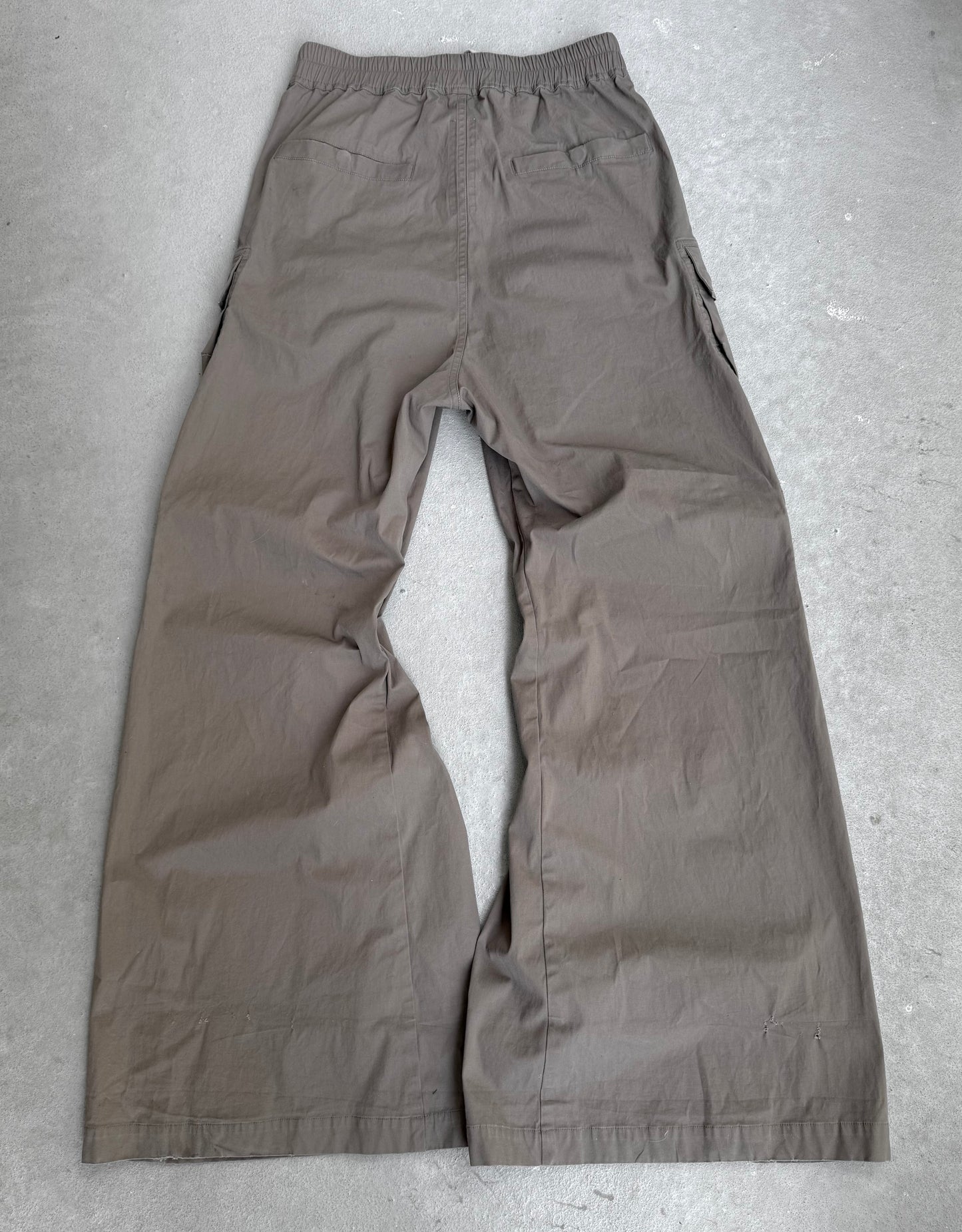 Rick Owens SS25 "HOLLYWOOD" DUST Wide-leg Cargobelas Cargo Pants