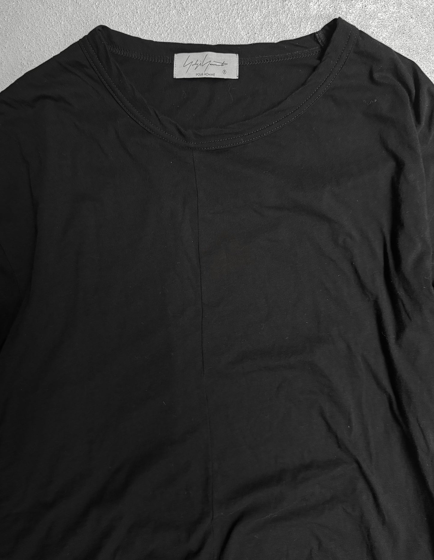 Yohji Yamamoto POUR HOMME SS23 Asymmetric Panel Double Layer T-shirt