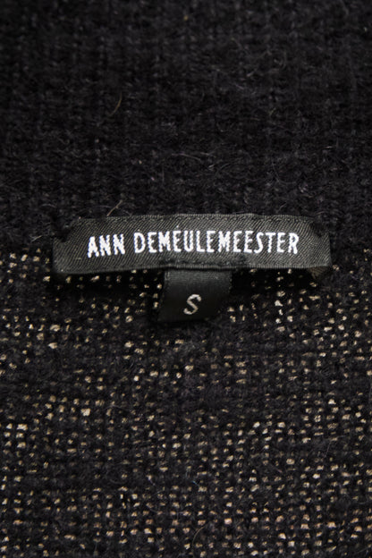 Ann Demeulemeester 2010s Alpaca Wool Zip Long Split Hem Cardigan
