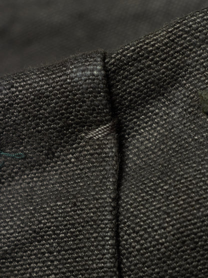 A DICIANNOVEVENTITRE (A1923) Grey Overlock Heavy Linen Pants