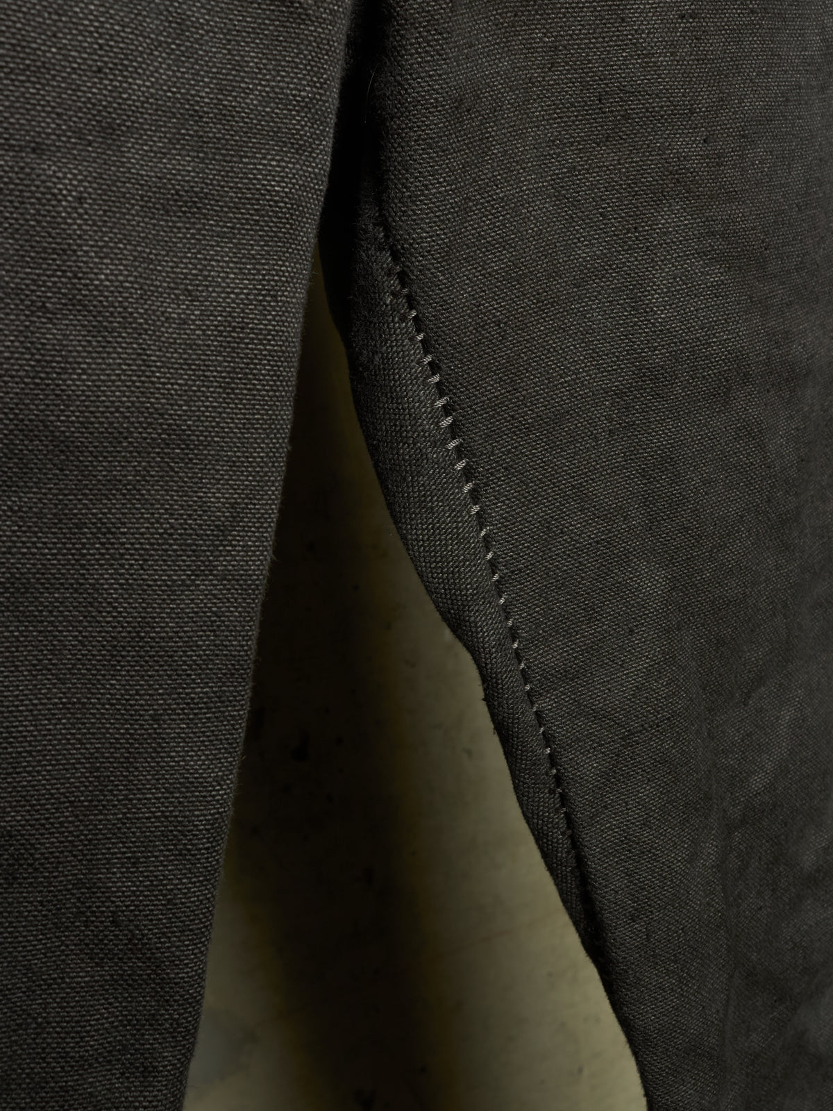 A DICIANNOVEVENTITRE (A1923) Grey Overlock Heavy Linen Pants