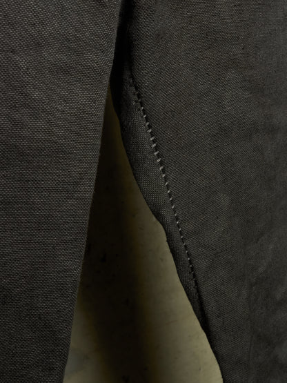 A DICIANNOVEVENTITRE (A1923) Grey Overlock Heavy Linen Pants