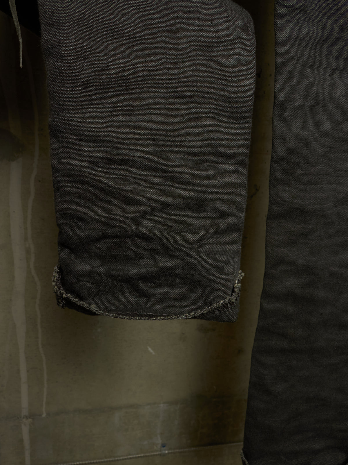 A DICIANNOVEVENTITRE (A1923) Grey Overlock Heavy Linen Pants