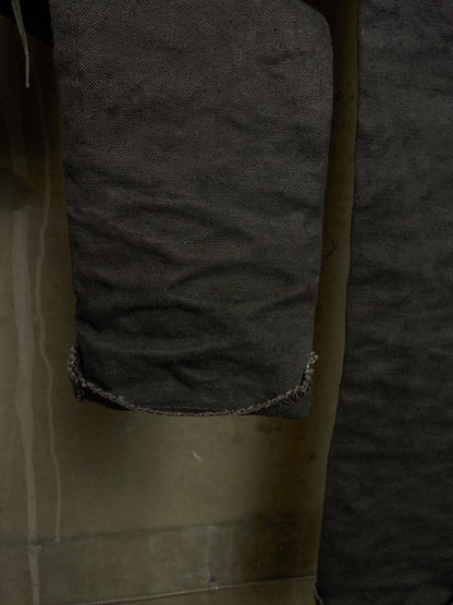 A DICIANNOVEVENTITRE (A1923) Grey Overlock Heavy Linen Pants