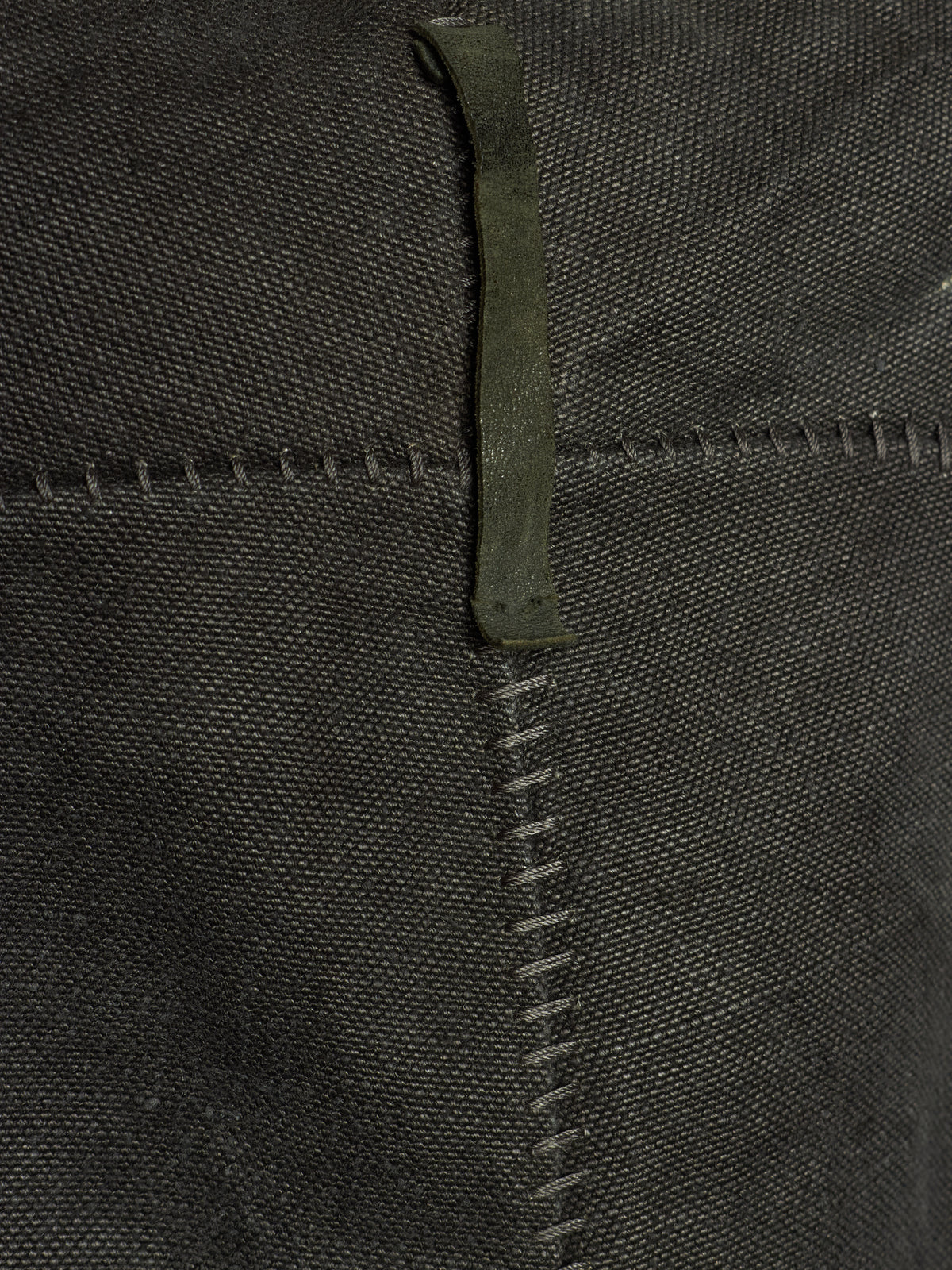 A DICIANNOVEVENTITRE (A1923) Grey Overlock Heavy Linen Pants