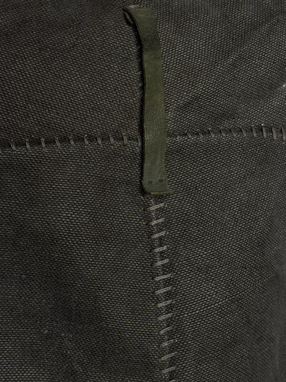 A DICIANNOVEVENTITRE (A1923) Grey Overlock Heavy Linen Pants