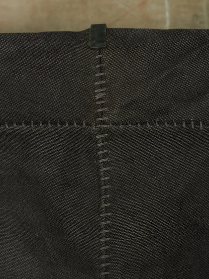 A DICIANNOVEVENTITRE (A1923) Grey Overlock Heavy Linen Pants