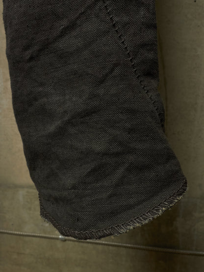 A DICIANNOVEVENTITRE (A1923) Grey Overlock Heavy Linen Pants