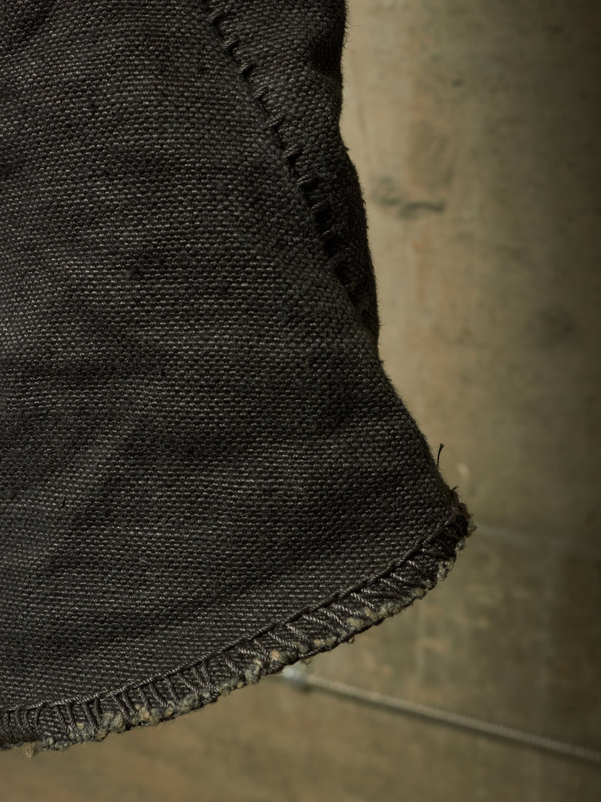 A DICIANNOVEVENTITRE (A1923) Grey Overlock Heavy Linen Pants