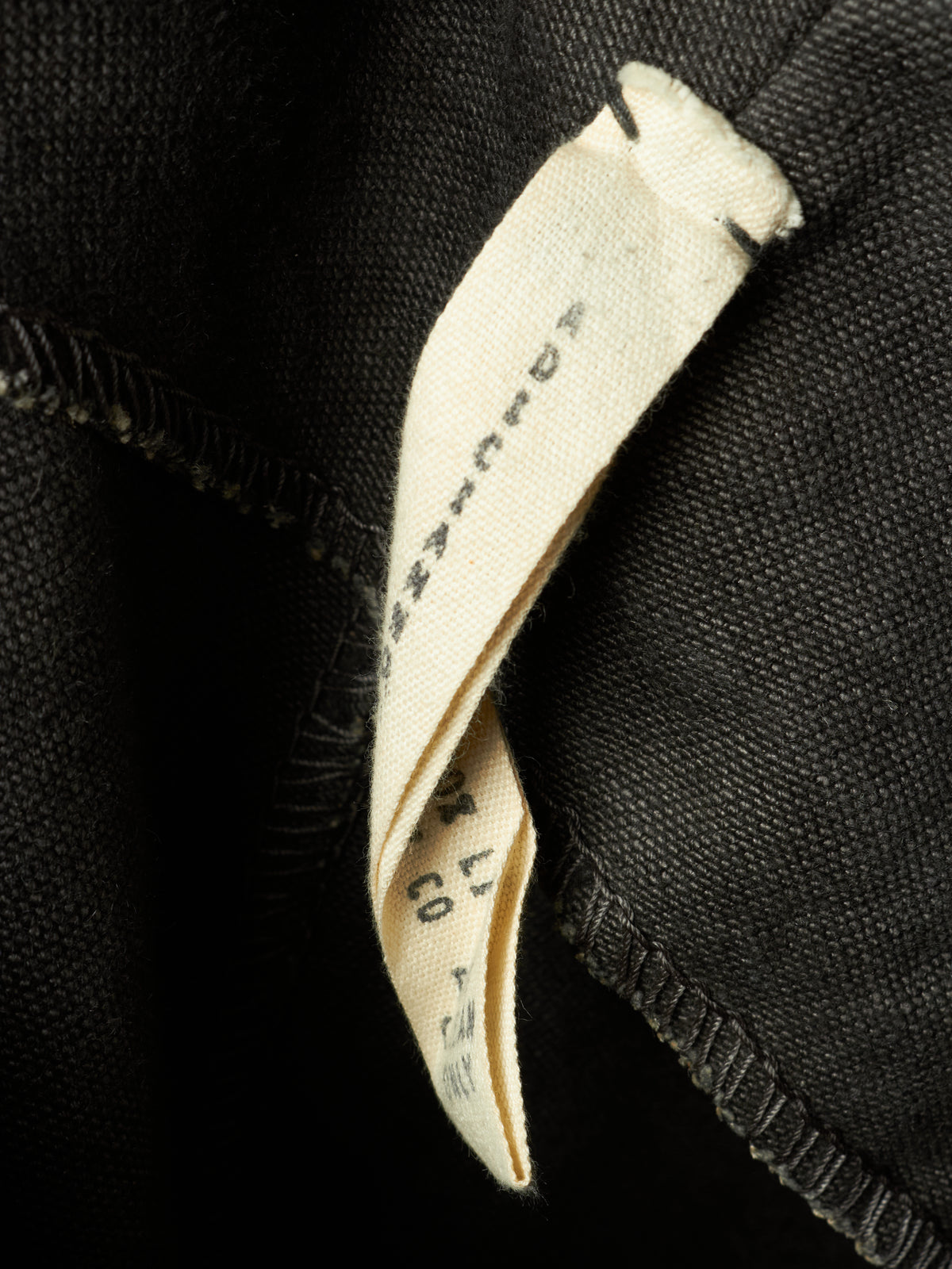 A DICIANNOVEVENTITRE (A1923) Grey Overlock Heavy Linen Pants