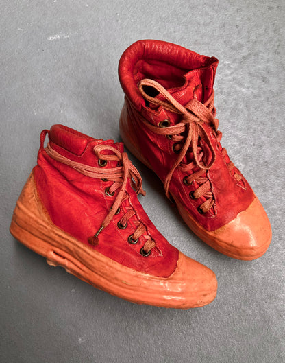 Carol Christian Poell ‘AM/2524 ROOMS-PTC/13’ Object-dyed Kangaroo Leather Drip Sneakers
