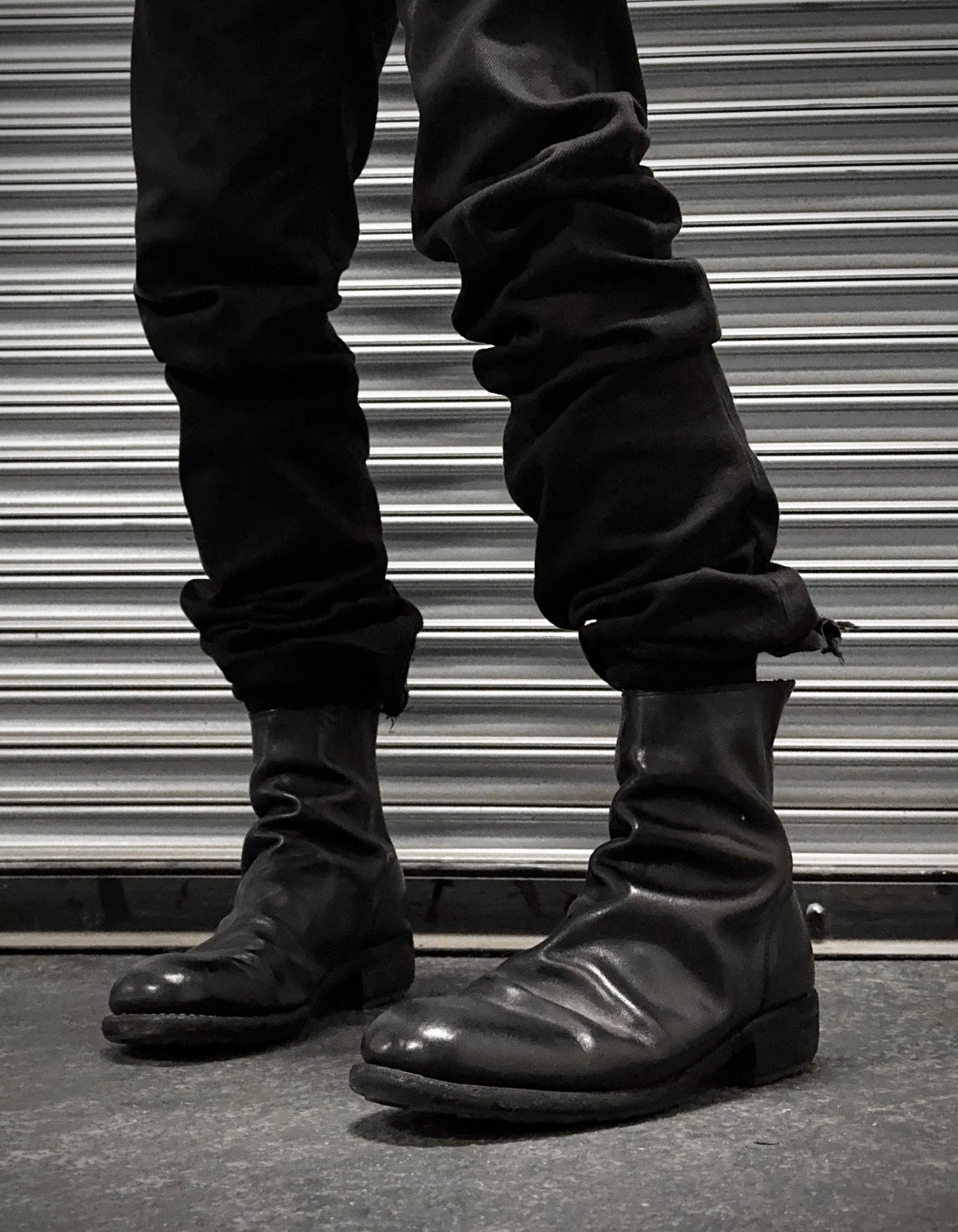 GUIDI ‘986’ Full-grain Horse Leather Back Zip Ankle Boots