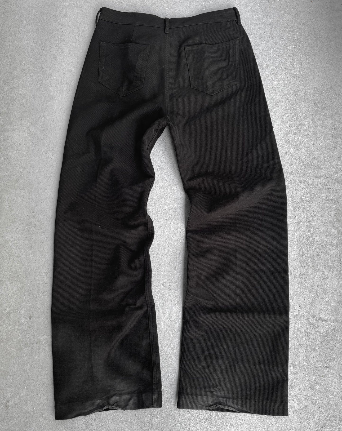 Rick Owens AW24 "PORTERVILLE" Geth Wide Leg Moleskin Denim