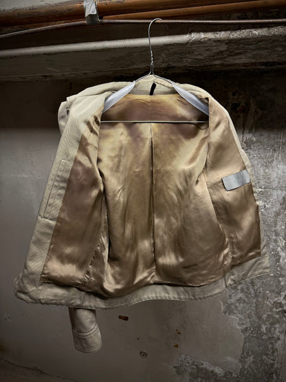 DIOR HOMME by Kris Van Assche SS08 Beige Cropped Utility Jacket detail | DRIEW GARMENTS