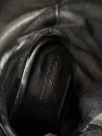 Rick Owens AW09 "CRUST" Side Zip Calf Leather Creeper Boots