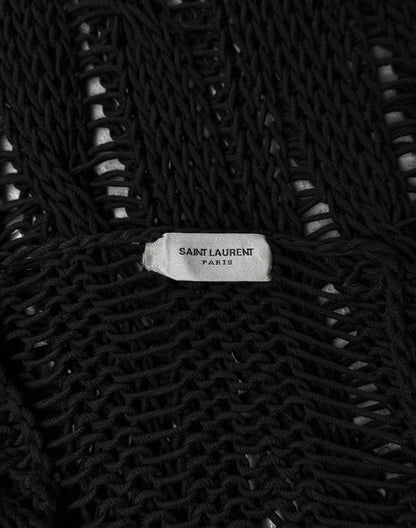 Saint Laurent Paris SS15 Fishnet Knitted Sweater