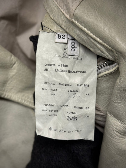Carol Christian Poell 'LM/2599 BIAS-PTC/33' High Neck Bison Leather Jacket