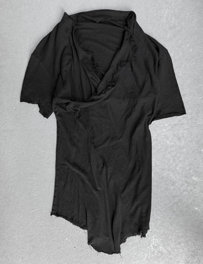 DAMIR DOMA AW10 Asymmetric Distressed Raw Hem T-Shirt