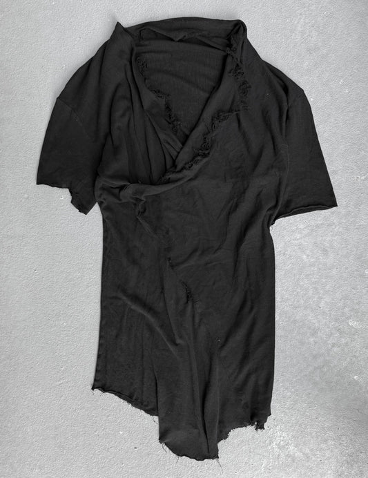 DAMIR DOMA AW10 Asymmetric Distressed Raw Hem T-Shirt