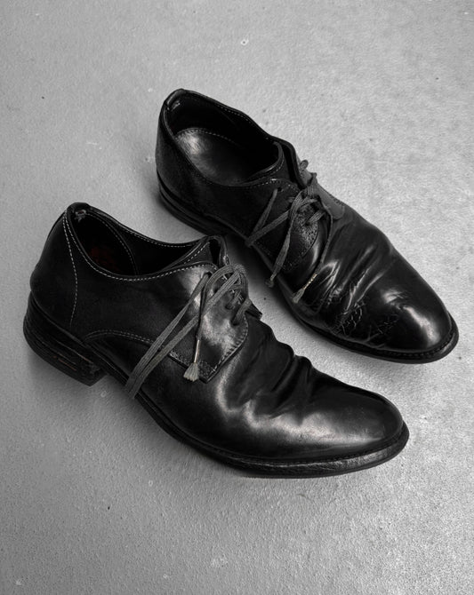 Carol Christian Poell ‘AM/2600 CUL-PTC’ Black Object-dyed Culatta Horse Leather Derbies