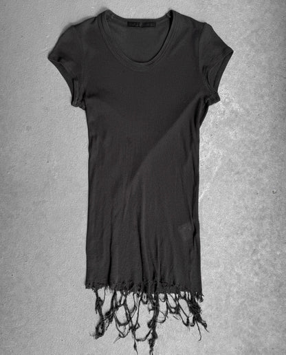 Julius_7 SS10 “neurbanvolker;” Shredded Hem T-shirt