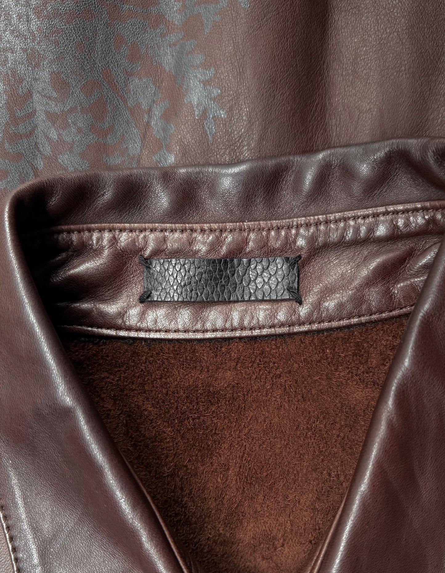 IfSixWasNine 'SHIRT GYPSY-G.0. J/M' Foliage Print Horse Leather Shirt