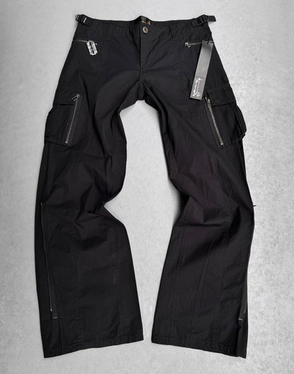 Kyoji Maruyama SS08 Black Flare Bootcut Cargo Pants