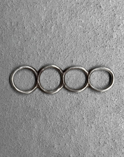 Carol Christian Poell ‘MM/1805’ Four-fingers Interlinked Silver Ring