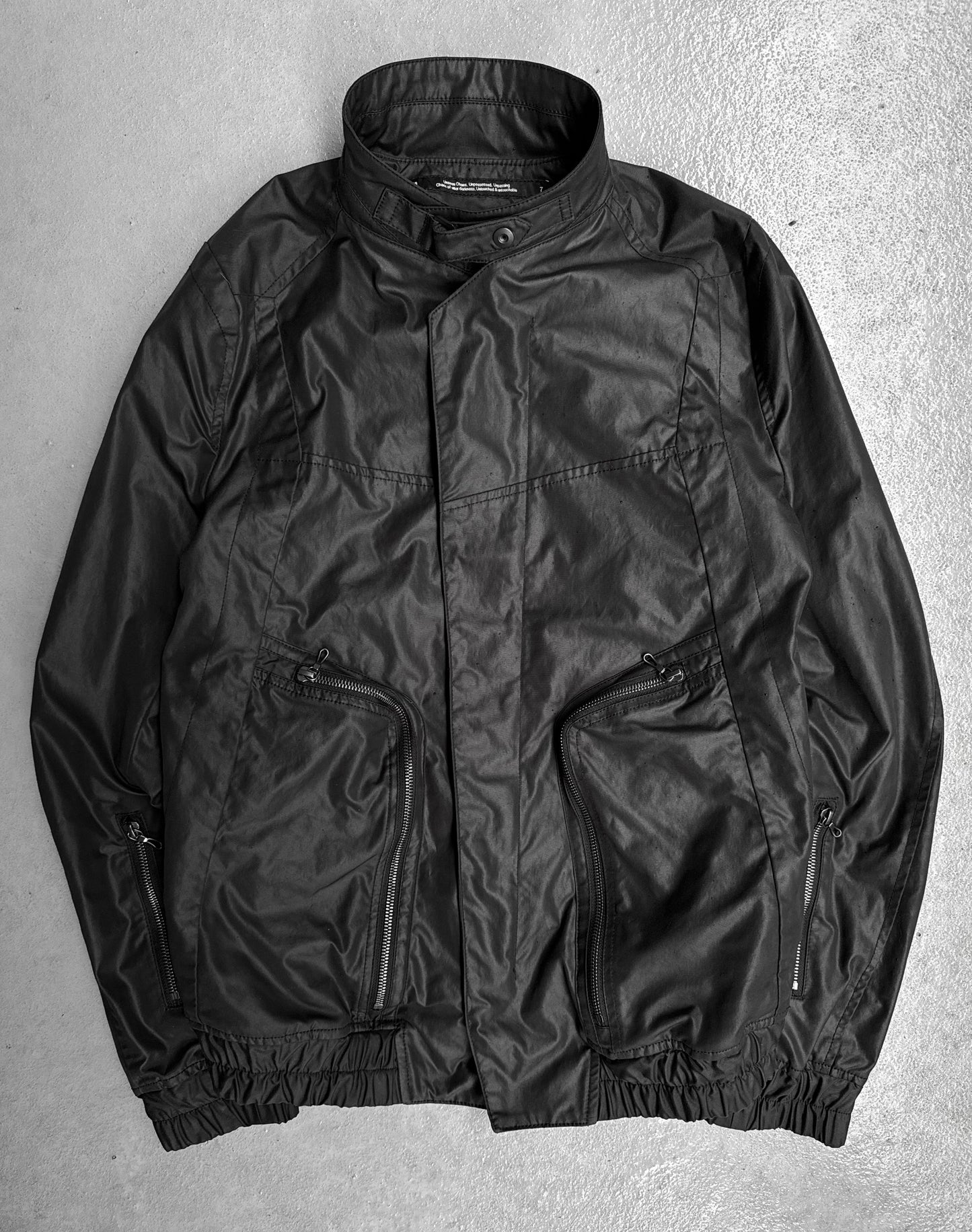 Julius_7 AW22-23 “EREBUS;” Nylon Multi-zip Rider Jacket